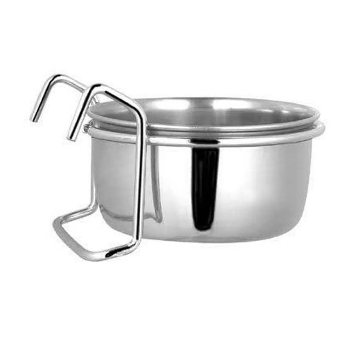 Eurogold kanca askılı çelik mama ve yem kabı 05 OZ 22001 7.5CM