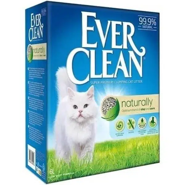 Ever Clean Naturally Doğal Parfümsüz Topaklanan Kedi Kumu 6 lt