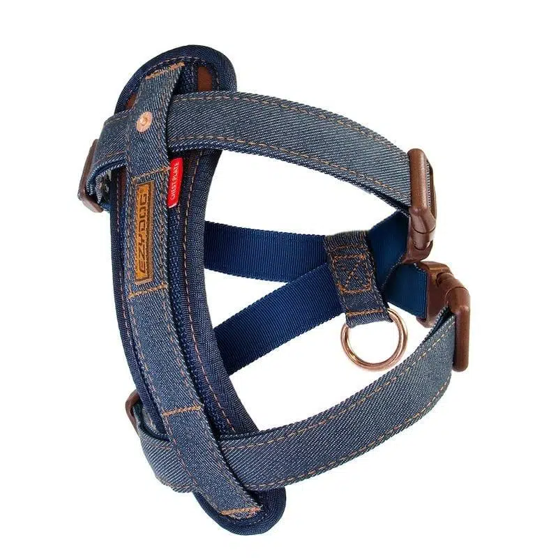 EZYDOG CHEST PLATE HARNESS M DENIM H09MD
