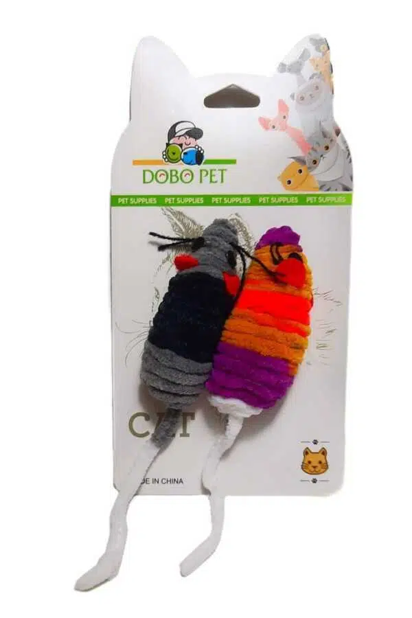 Fare peluş renkli 2li