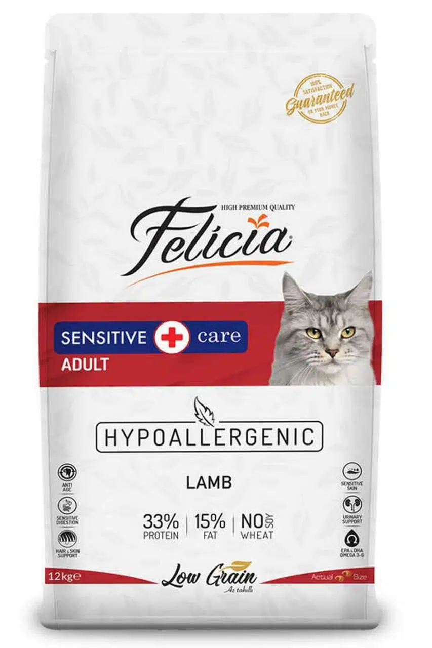 Felicia Yetişkin Kedi Maması Kuzulu 12 Kg