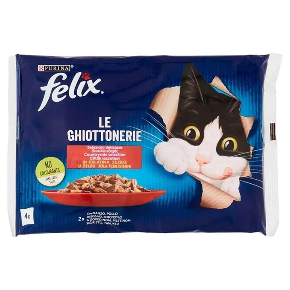 Felix 4lü eko paket sığır etli ve tavuklu 4*85GR