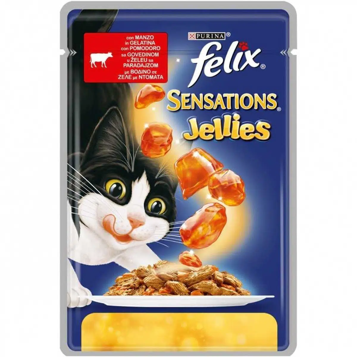 Felix Sığır Etli Domatesli Kedi Yaş Maması 85Gr