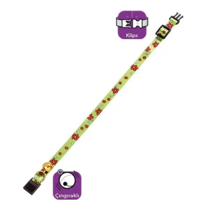 Flamingo Desenli Kedi Tasması