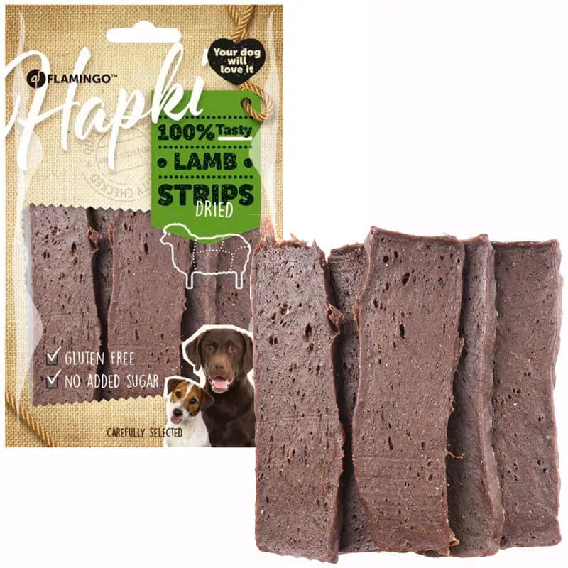 Flamingo Hapki Strips Kuzu Etli Köpek Ödül Maması 85 Gr