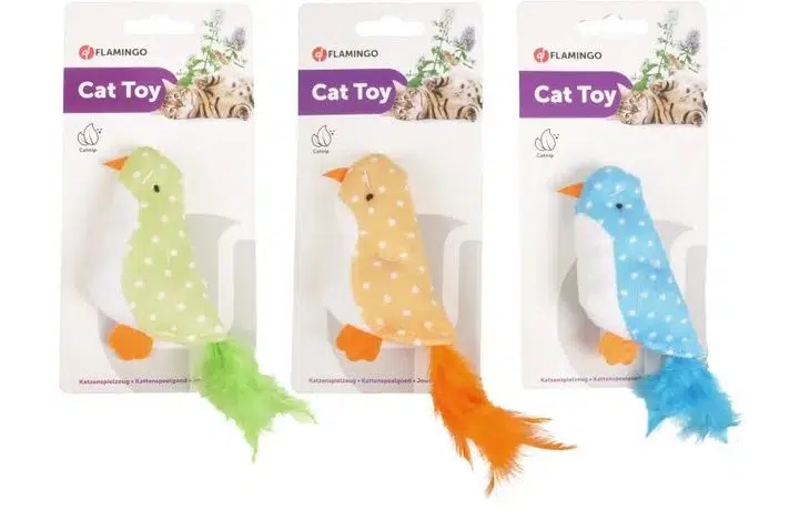 Flamingo oyun catnıpli tüylü kuş 10CM 560304