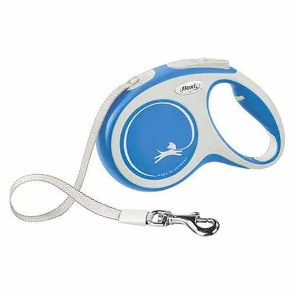Flexi New Comfort Otomatik Şerit Köpek Gezdirme Tasması Small 5 Mt Mavi