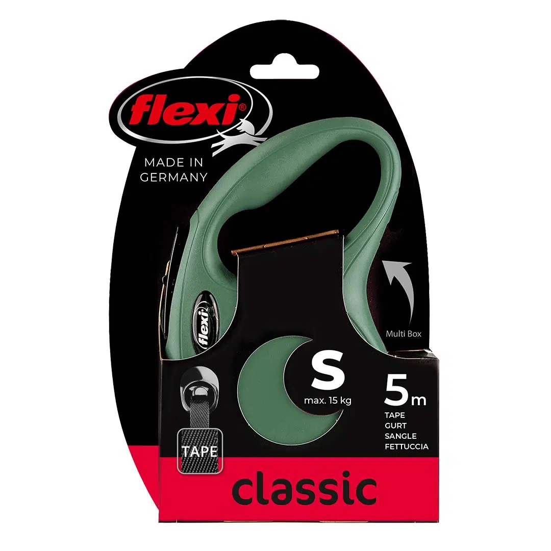 Flexi New Classic S 5m Şerit Yeşil