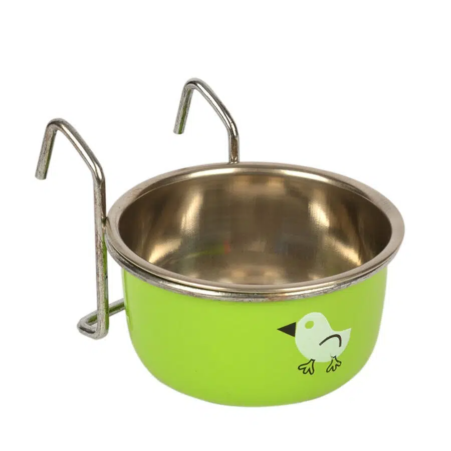 Flip çelik askılı desenli kuş yemliği 5 OZ. KE-3290HP