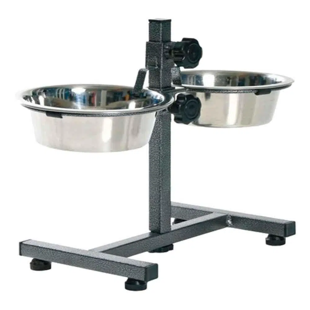 Flip Köpekler İçin Ayaklı Çelik Mama ve Su Kabı 1920ml