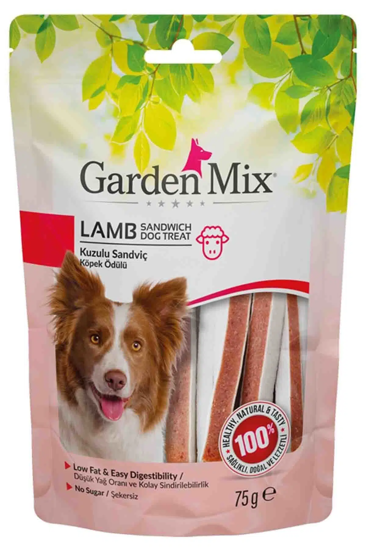 Garden mix köpek ödülü kuzulı sandviç 75gr