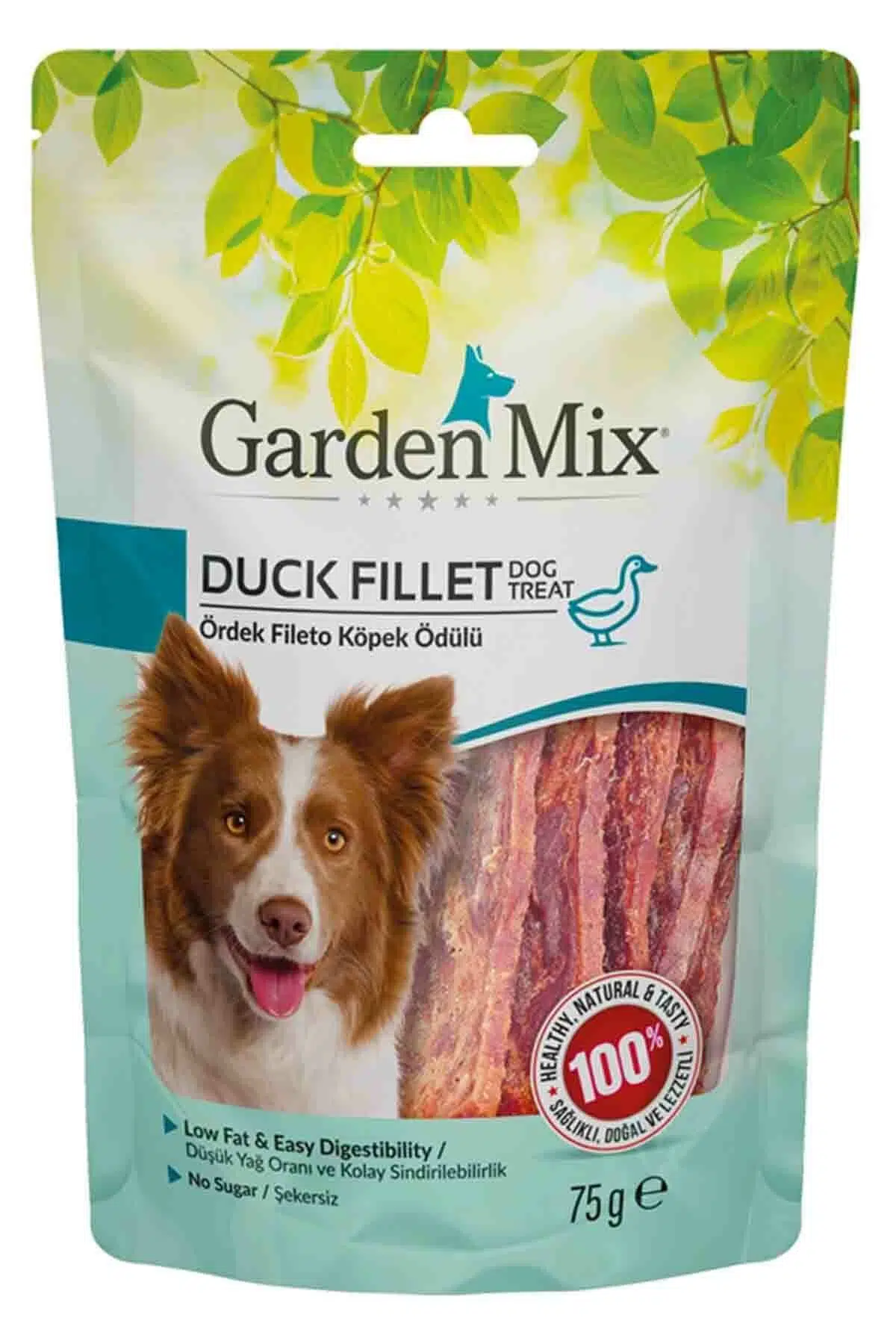 Garden mix köpek ödülü ördek fileto 75gr