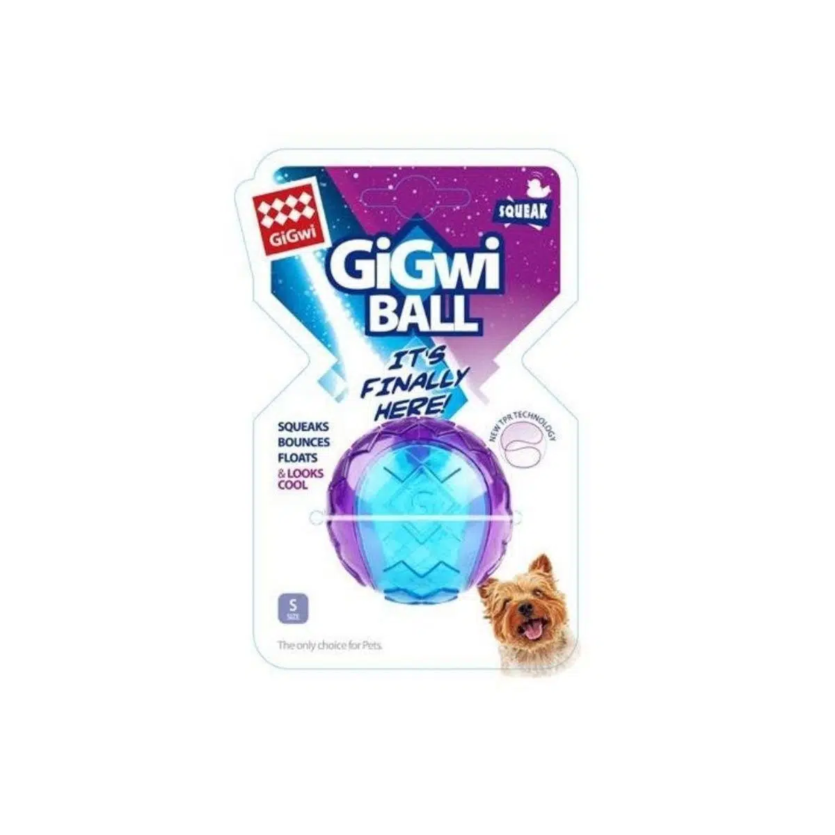 Gigwi köpek oyuncak ball sesli sert top 5cm 6295