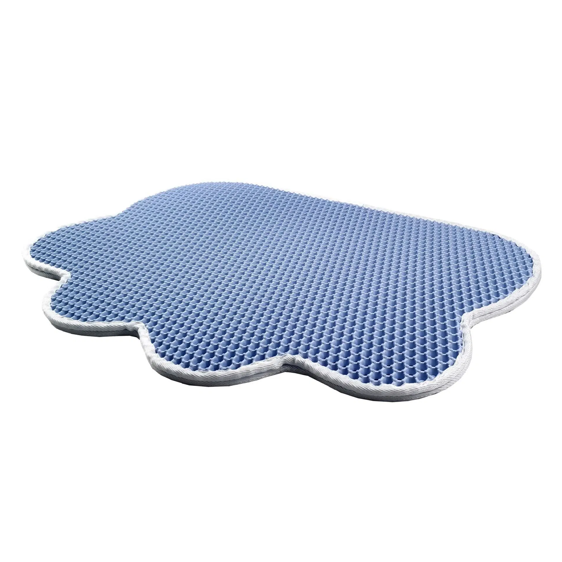 Gimcat Claire Pati Şekilli Elekli Kedi Kumu Paspası Mavi 61.5x46cm