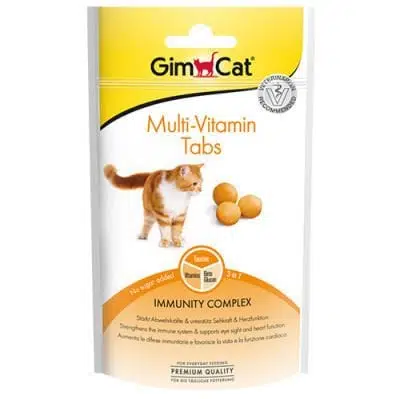 Gimcat Multivitamin Tabs Kedi Ödül Tableti 40 Gr