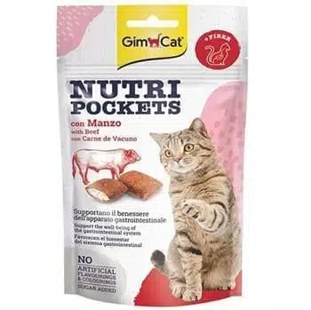 Gimcat Nutri Pockets Biftekli Malt Kedi Ödülü 60 Gr