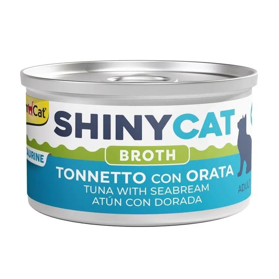 Gimcat Shiny. Çipuralı Ton Balığı Kedi Konservesi Broth 70 Gr