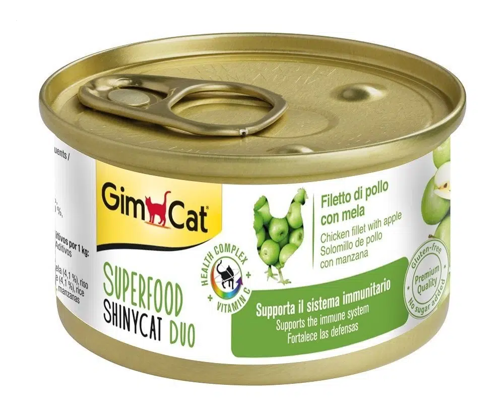 Gimcat Shinycat Fileto Tavuklu Elmalı Kedi Konservesi 70gr