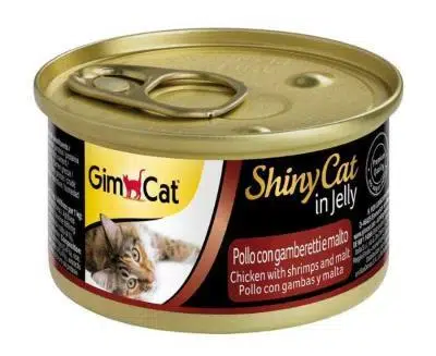 Gimcat Shinycat Tavuklu Karidesli ve Malt Özlü Konserve Mama 70 Gr