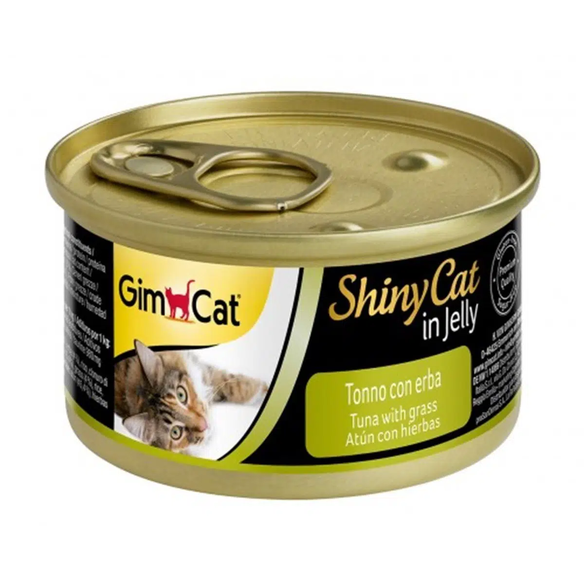 Gimcat Shinycat Ton Balıklı Çimenli Kedi Konservesi 70 Gr