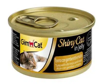 Gimcat Shinycat Ton Balıklı Karidesli Malt Özlü Kedi Konservesi 70 Gr