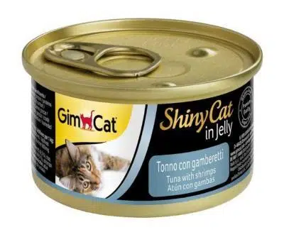 Gimcat Shinycat Tuna Balıklı Karidesli Konserve Mama 70 Gr