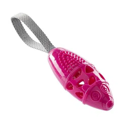 Gimdog Fare Şeklinde Tutmalı Çekiştirme Köpek Ödül Oyuncağı Pembe 28 cm