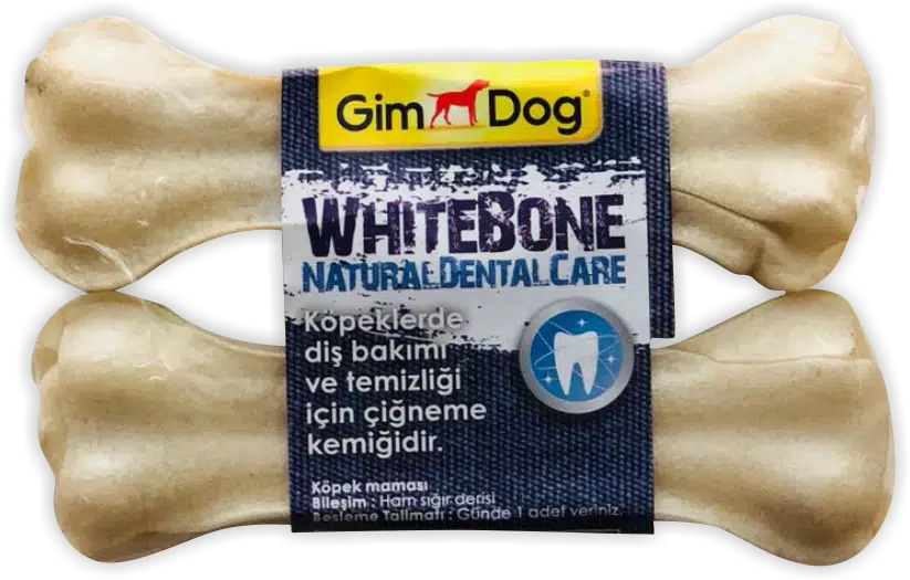 GimDog White Bone Press Kemik 11 Cm - 70 Gr ( 2'li Paket )