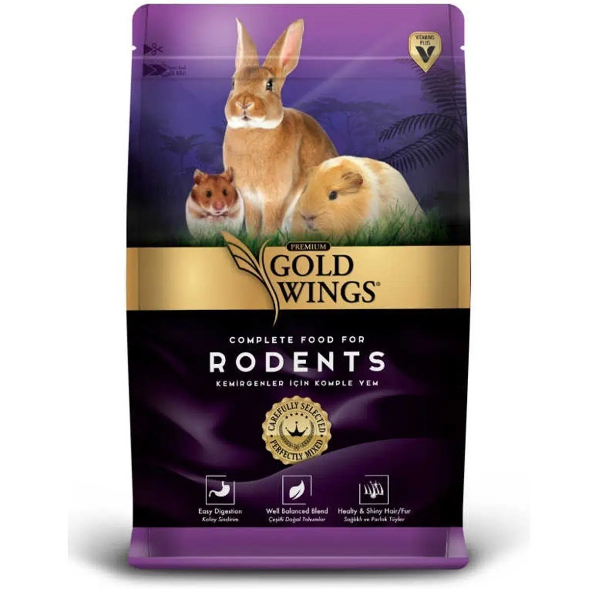 Gold Wings Premium Kemirgen Yemi 1kg