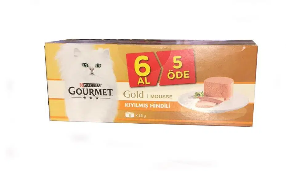 Gourmet Gold Kıyılmış Hindi Etli Kedi Konservesi 85 Gr - 6 Al 5 Öde