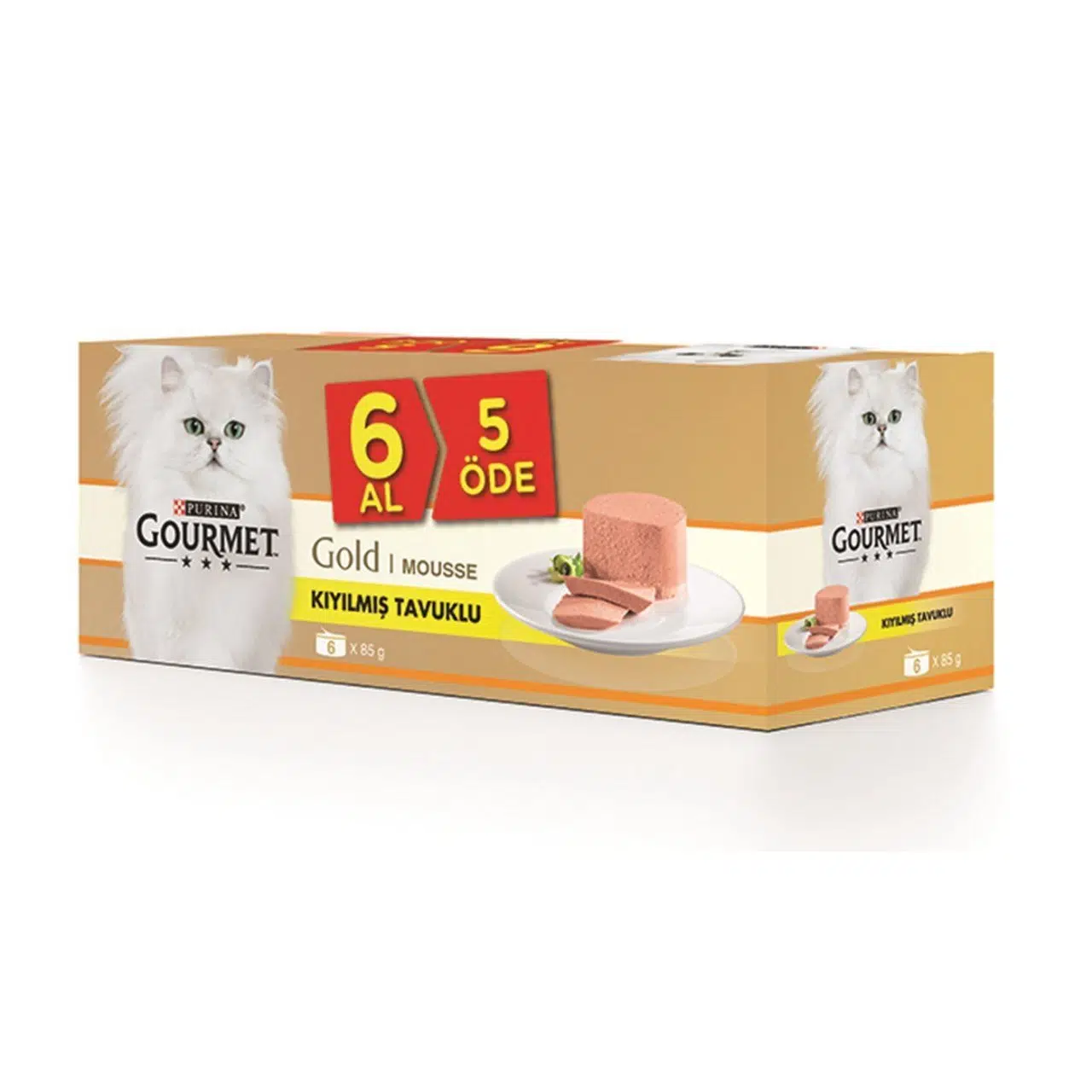 Gourmet Gold Kıyılmış Tavuklu Kedi Konservesi 85Gr - 6 Al 5 Öde
