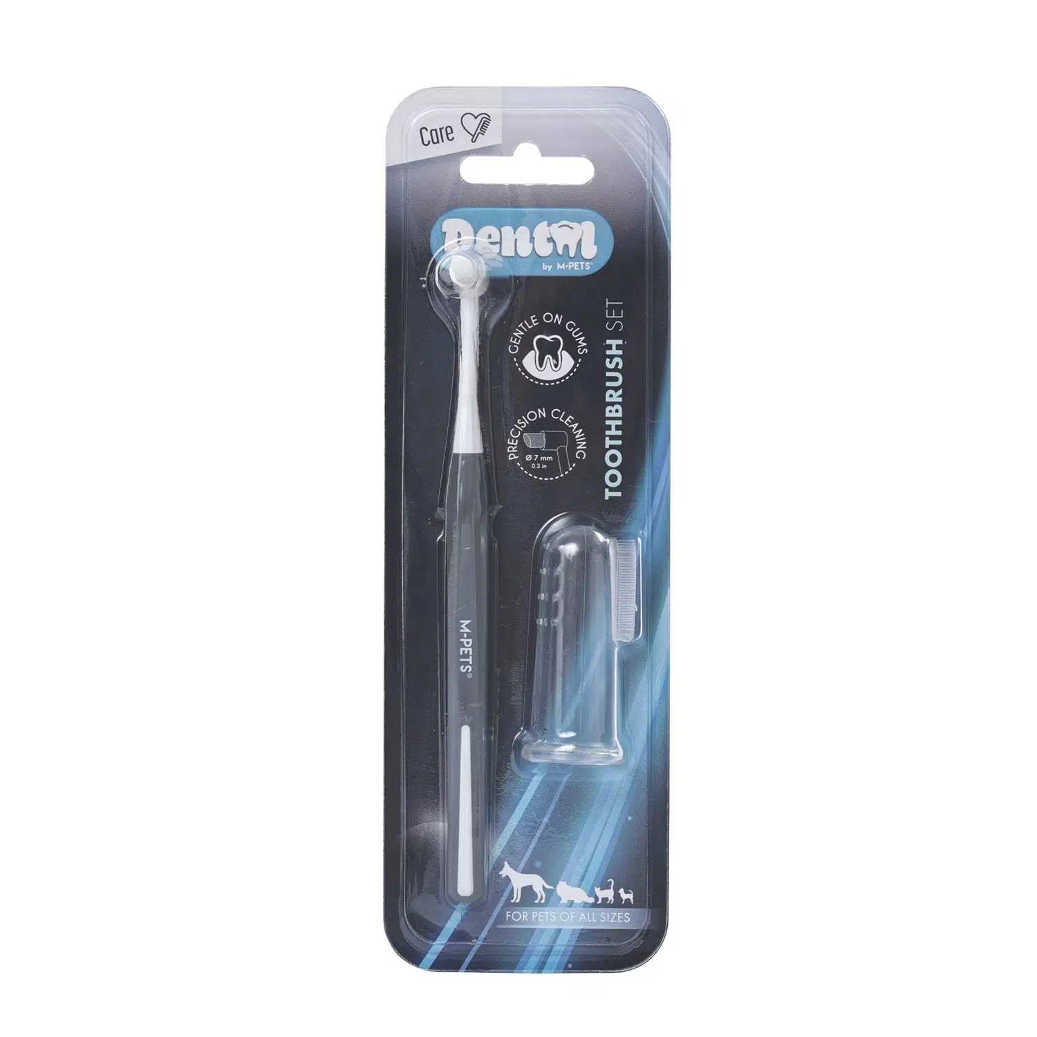 M-Pets Dental Kedi ve Köpekler İçin Diş Fırçası Seti
