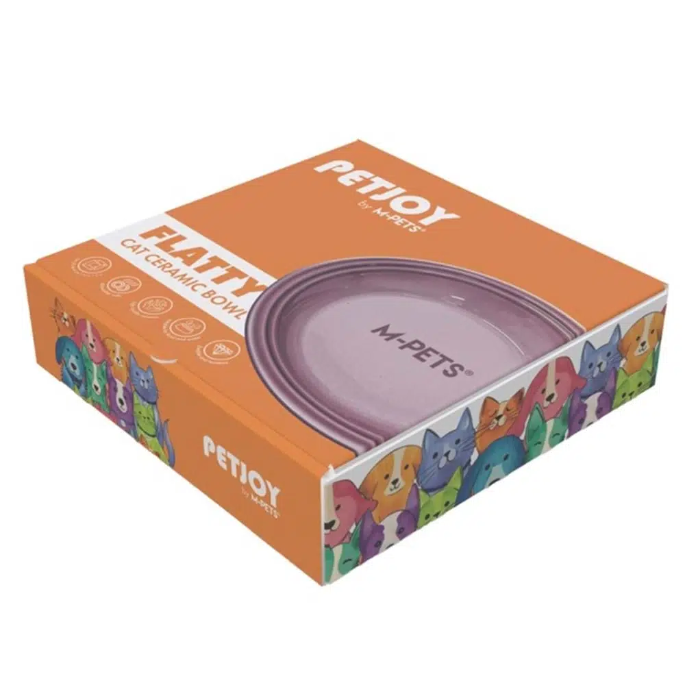 M-pets Flatty Seramik Mama Kabı 500 Ml Purple