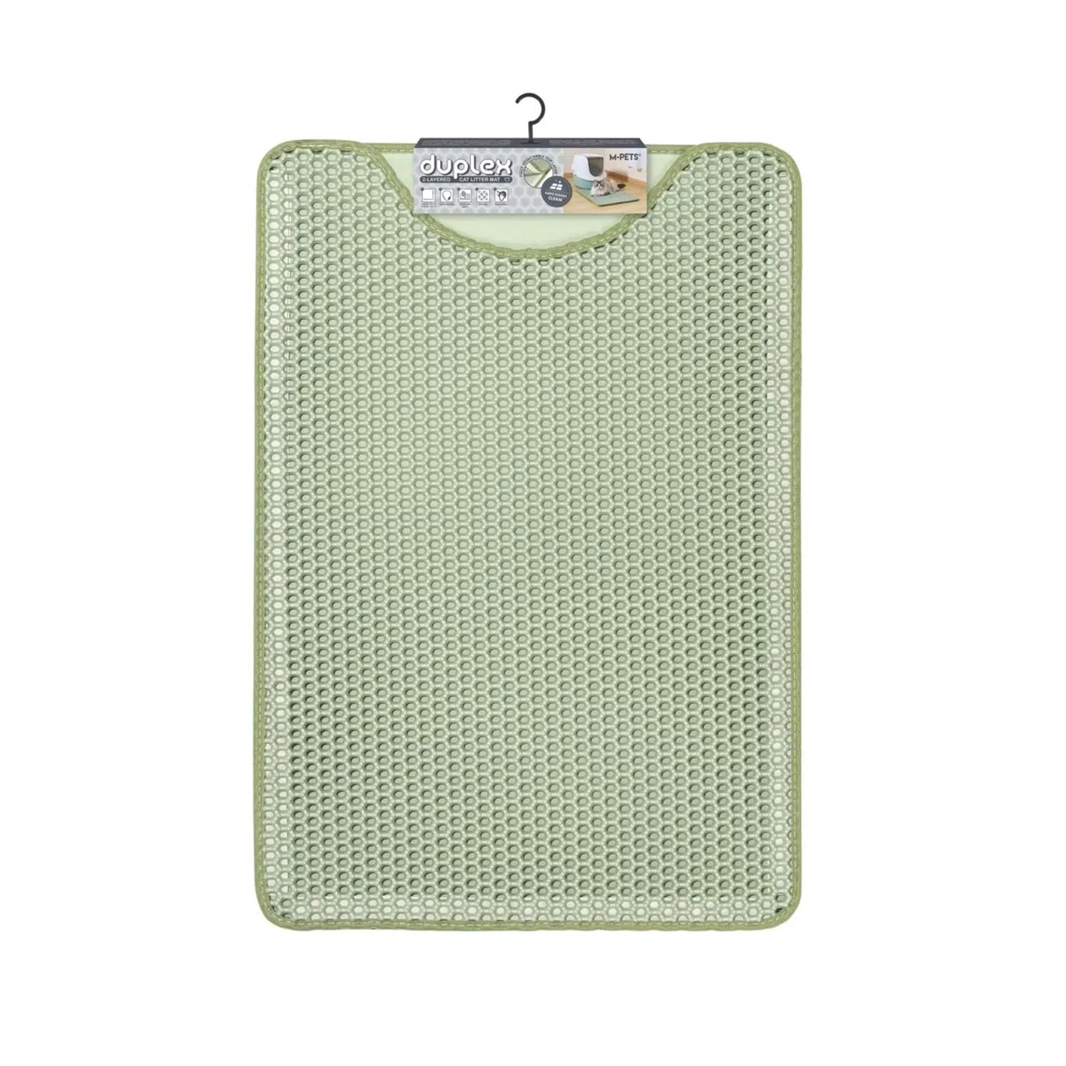 M-pets Duplex Tuvalet Önü Paspası Yeşil 45*65 Cm 20118008