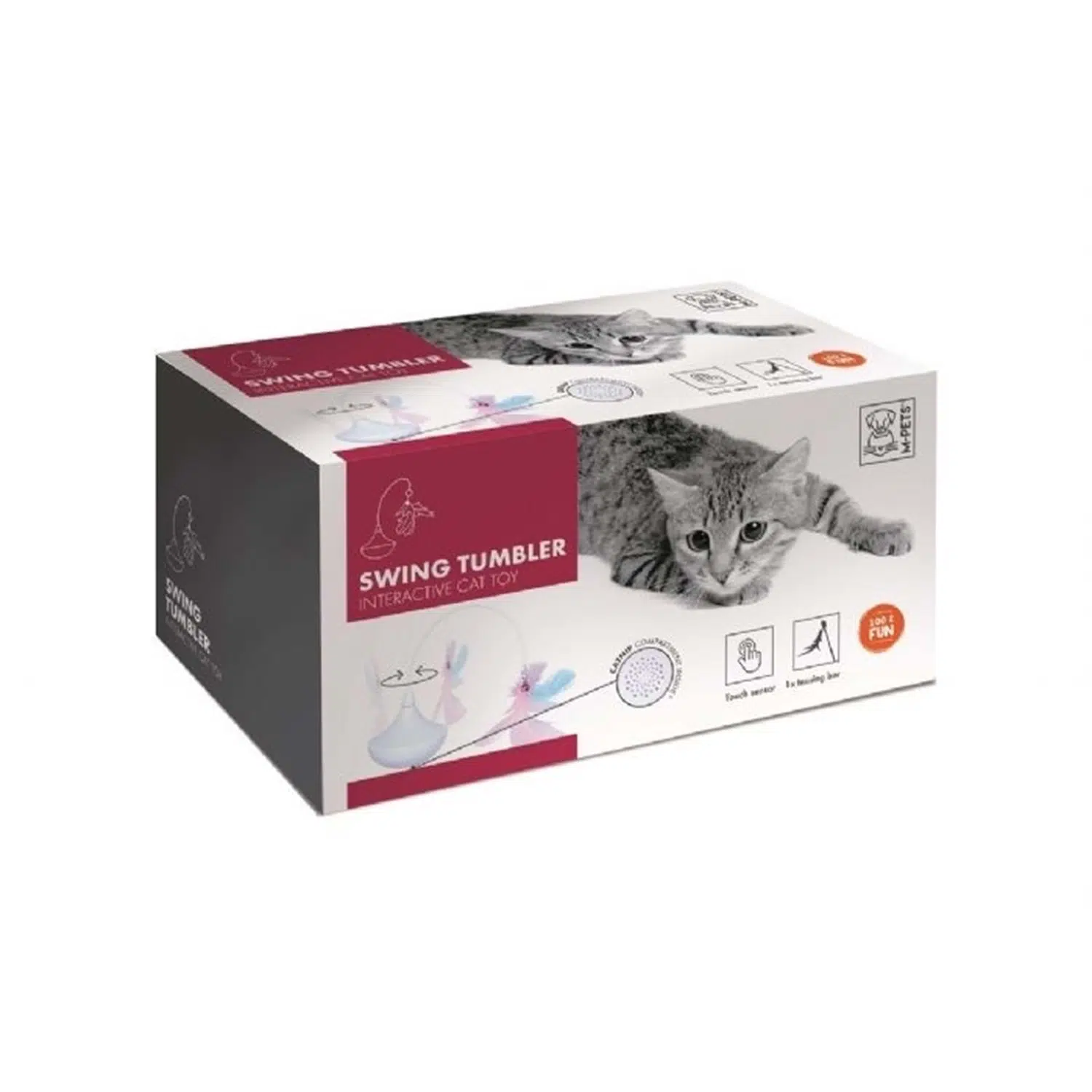 M-Pets Swing İnteraktif Kedi Oyuncağı Beyaz 20617101