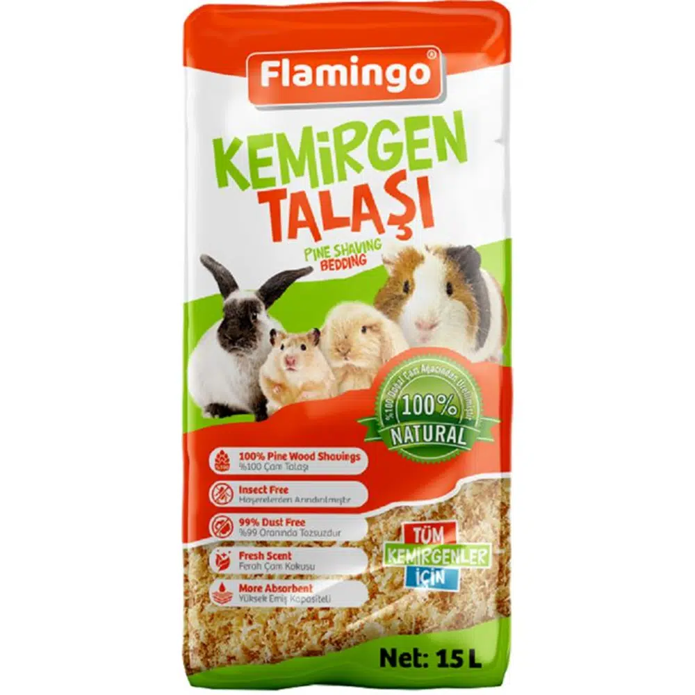 Flamingo Kemirgen Talaşı 15L