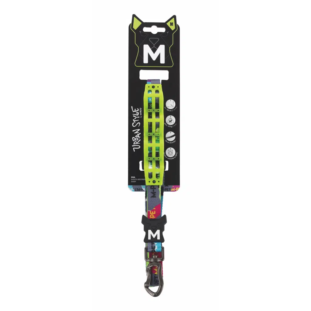 M-PETS URBAN DNA ŞOK EMİCİLİ GEZDİRME TASMASI M 120cm