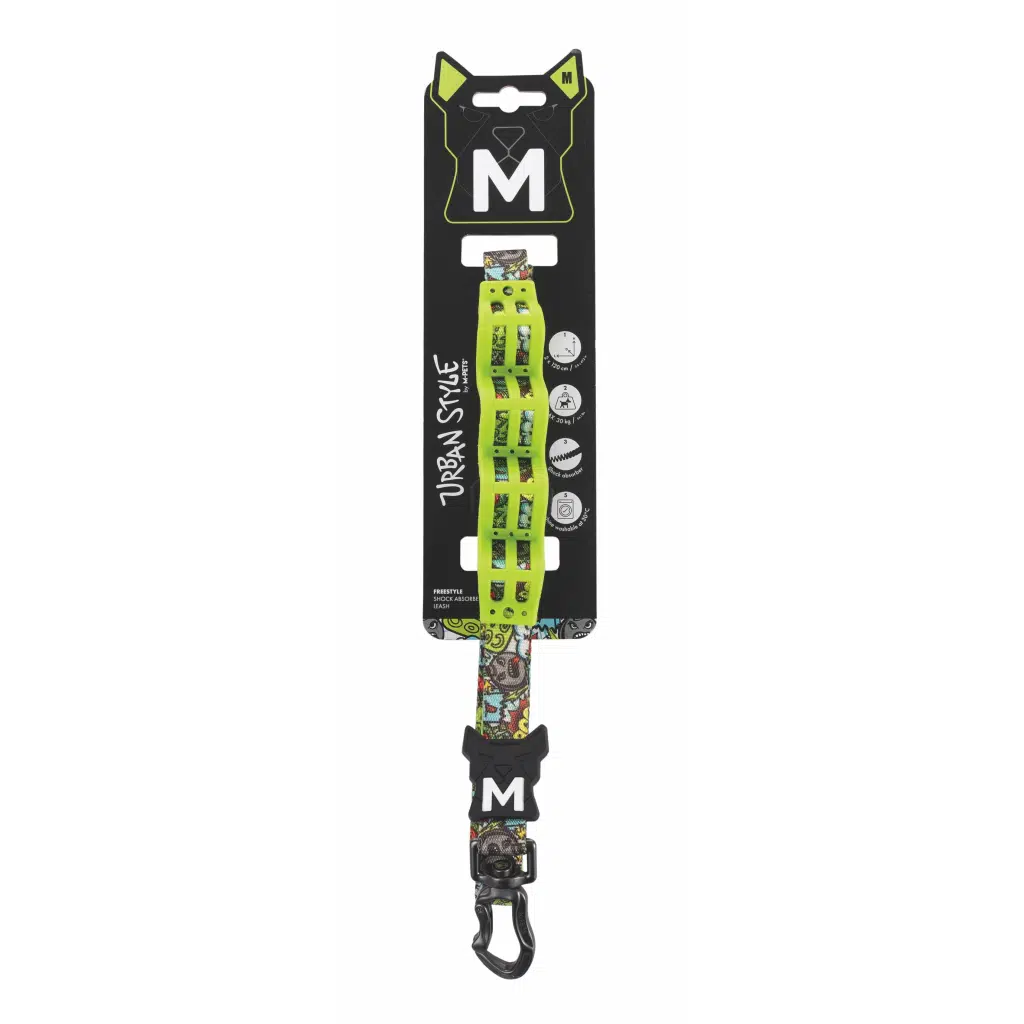 M-PETS URBAN FREESTYLE ŞOK EMİCİLİ GEZDİRME TASMASI M 120cm