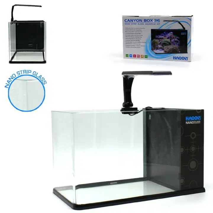 Haqos Canyon Box 36 Aydınlatmalı Nano Akvaryum 20,5x36,5x22,5cm