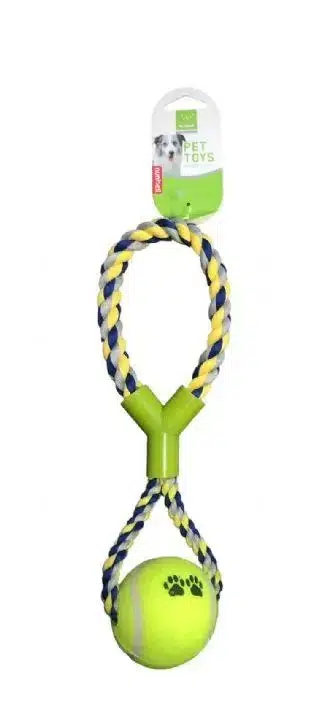 Nunbell Köpek Diş İpi Tenis Toplu Y Şekilli