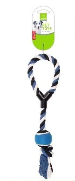 Nunbell Tenis Toplu Y Şekilli Köpek Oyun ve Diş İpi 40 cm