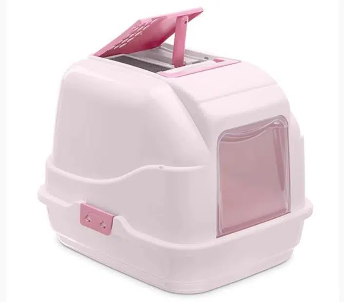 İMAC EASYCAT 2ND LİFE KAPALI KEDİ TUVALETİ PEMBE 50*40*40CM