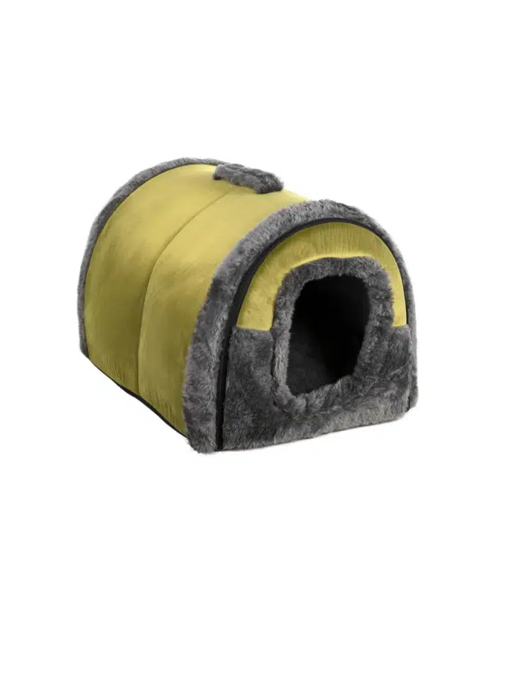 Kapalı Peluş Kedi Köpek Yatağı 8917