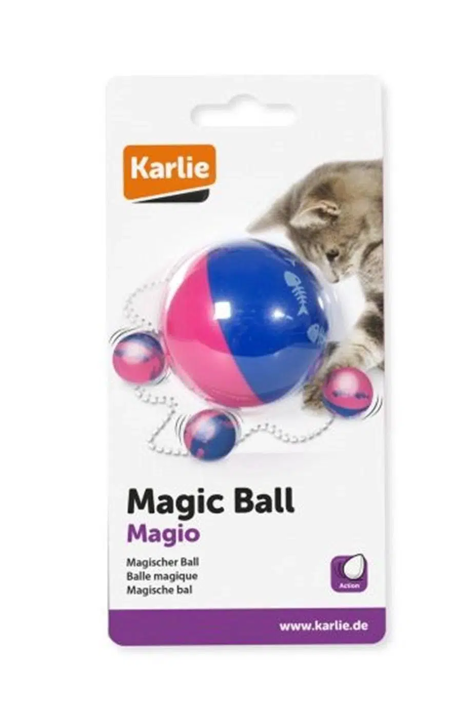 Karlie Sihirli Top Kedi Oyuncağı 5,5cm