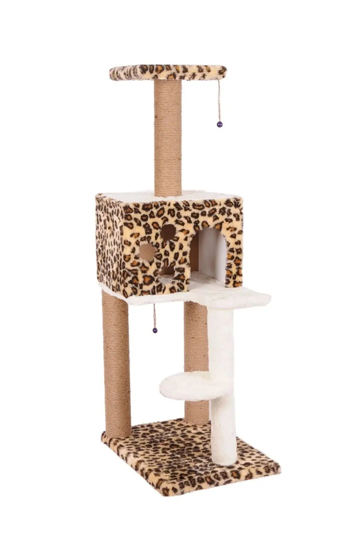 Katlı Kare Ev Patili Merdivenli Tırmalama S9 LEOPAR