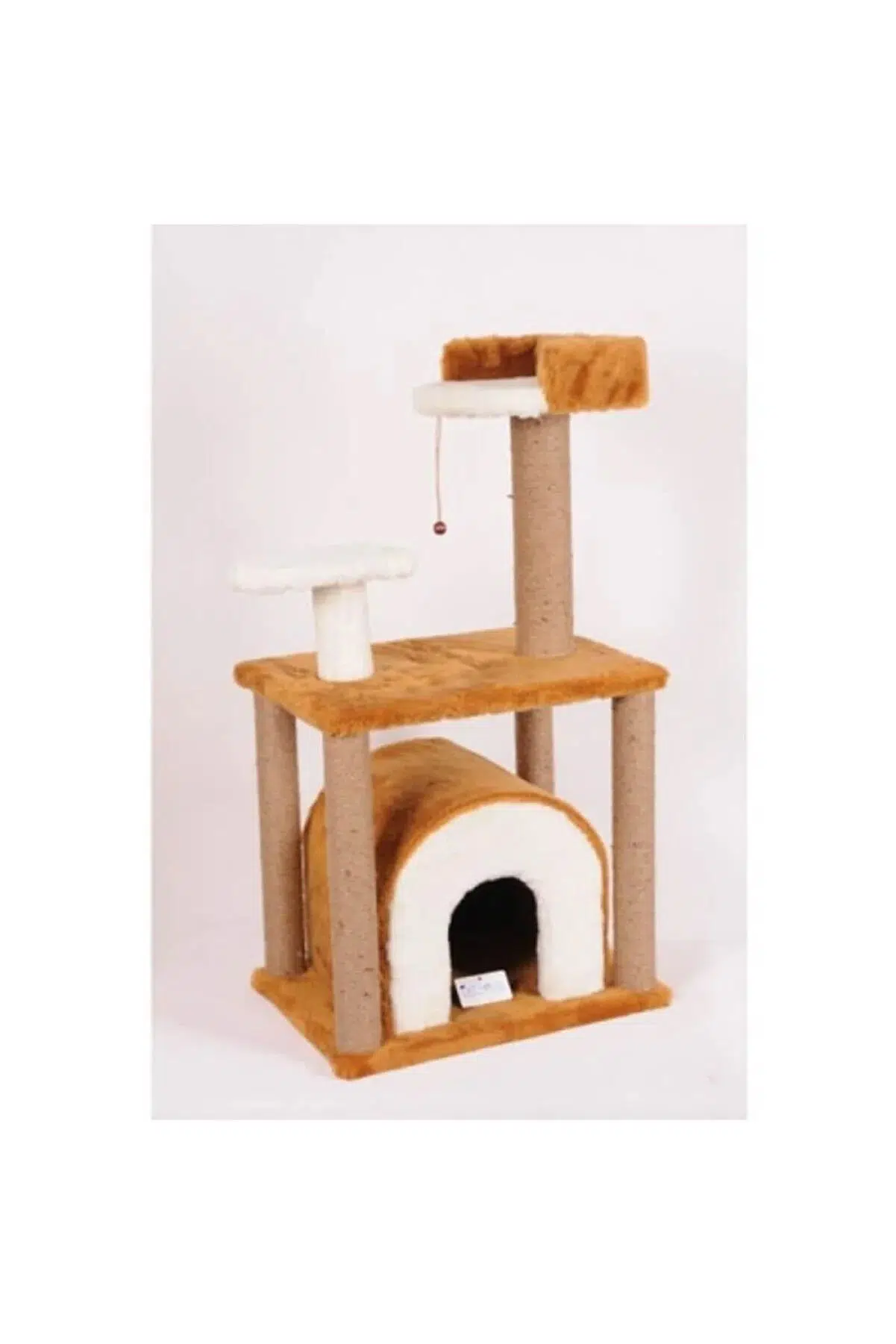 Katlı oval ev s1 tırmalama kahve