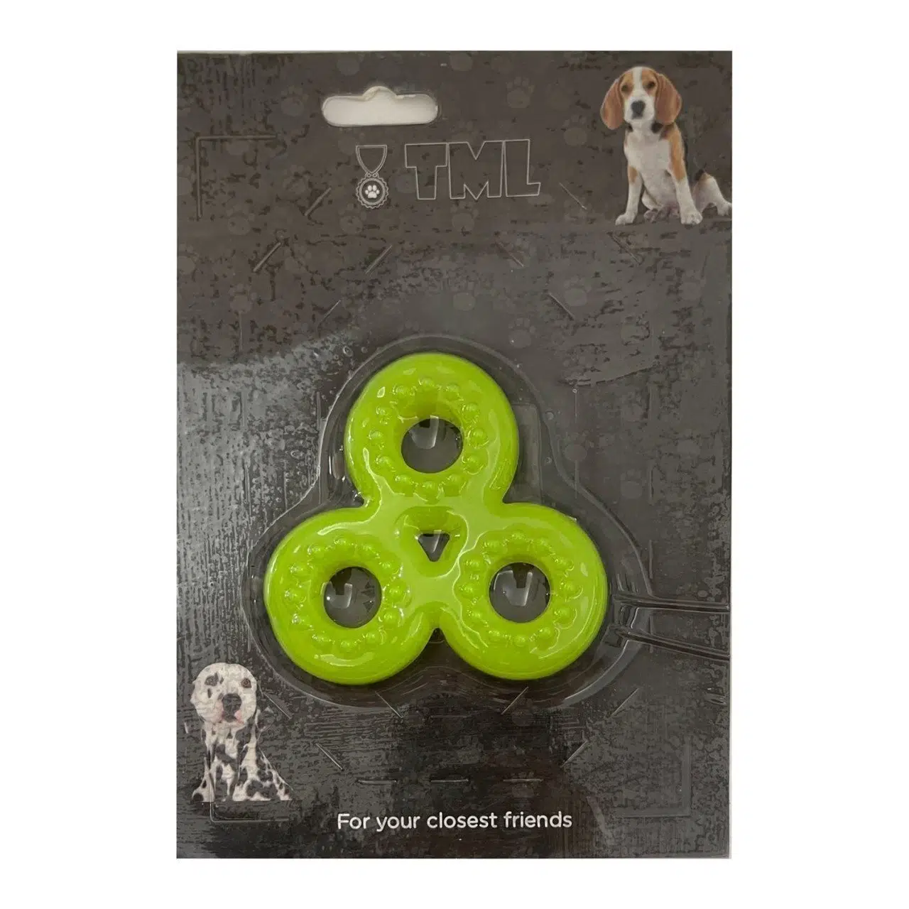 Köpek oyuncak tml kauçuk diş kaşıyıcı 3 lü halka