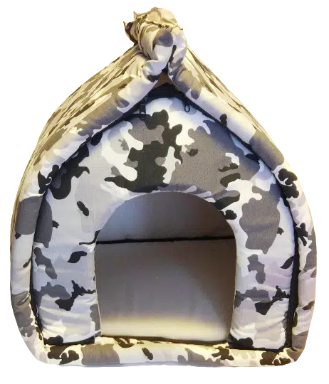 Kumaş Kedi Köpek Kulübe Yatağı Fermuarlı 41*41*43cm