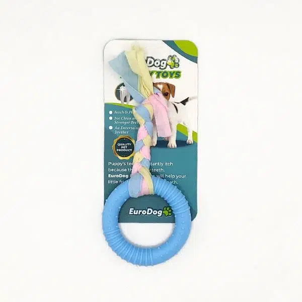 Eurodog İpli Halkalı Diş Kaşıma Oyuncağı