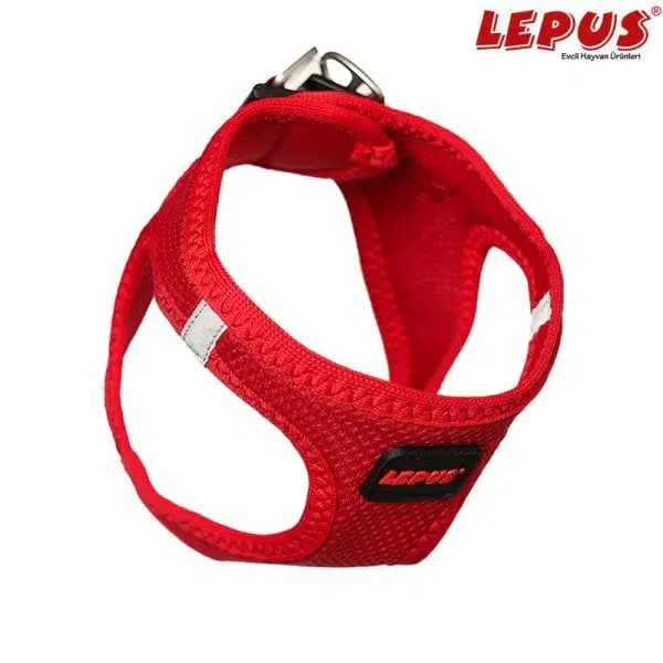 Lepus Air-Mesh Köpek Göğüs Tasma 2Xs Kırmızı